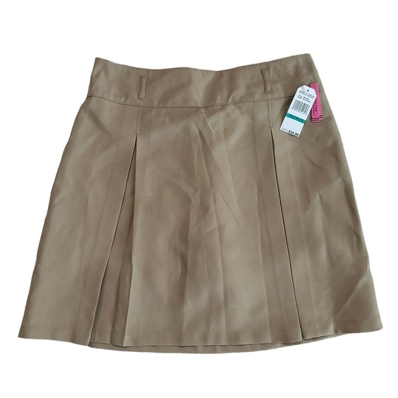Nautica Girls School Uniform Khaki Skirt Size 16.5 Plus - Picture 1 of 16